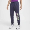 Nike Mens  Ja Club Bb Jogger Pants In Dark Raisin/baltic Blue