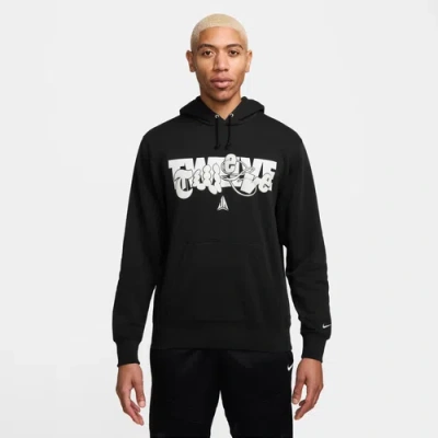 Nike Mens  Ja Club Bb Pullover Hoodie In Black/silver
