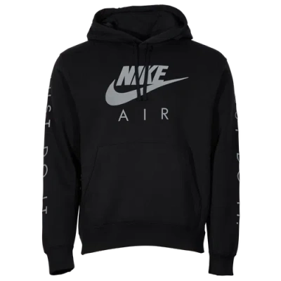 Nike Mens  Just Do It Hoodie In Black/silver