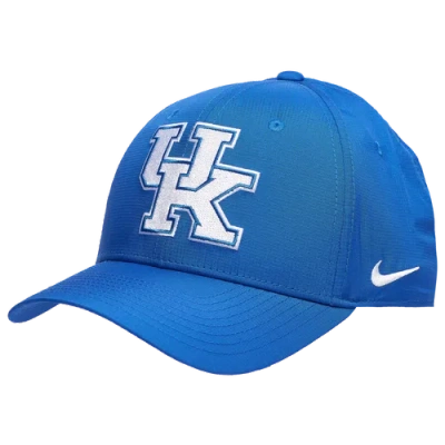 Nike Mens  Kentuckey Club Precurve Adjustable Cap In White/blue