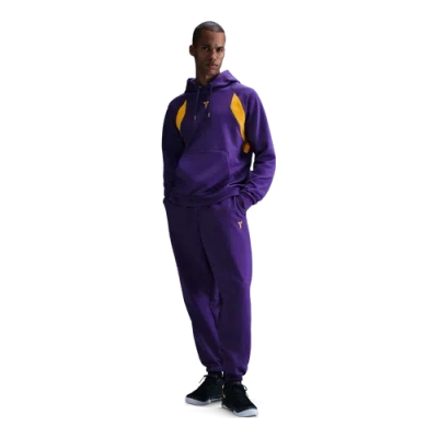 Nike Mens  Kobe Tech Fleece Fundamental Hoodie In Purple/yellow