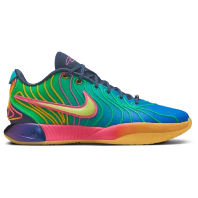 Nike Mens  Lebron Xxi In Laser Fuchsia/photo Blue/vapor Green