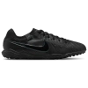 Nike Men's Tiempo Legend 10 Academy Turf Low-top Soccer Shoes In Black/black/deep Jungle