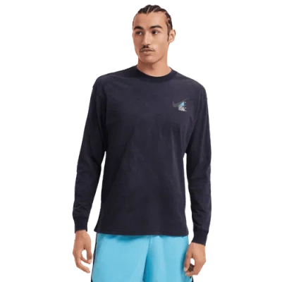 Nike Mens  M90 Oc Long Sleeve T-shirt In Black/green