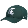 Nike Green Michigan State Spartans Legacy91 Meshback Swoosh Performance Flex Hat In Green/white