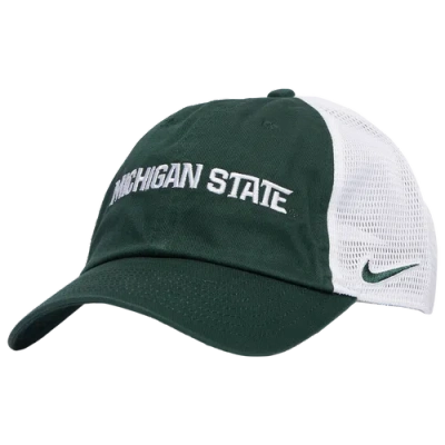 Nike Mens  Michigan State Club Trucker Adjustble Cap In Green
