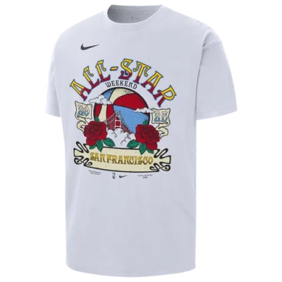 Nike Mens  Nba All Star Weekend Short Sleeve Max 90 T-shirt In White/multi