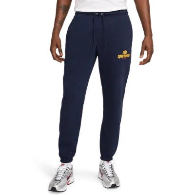 Nike Sportswear Logo Sweatpants In Obsidian/obsidian