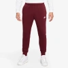 Nike Men's  Sportswear Club Fleece Jogger Pants In White/team Red/team Red