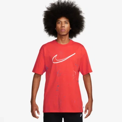 Nike Mens  Nsw M90 Breaking T-shirt In Light Crimson