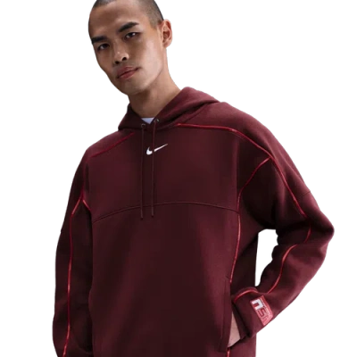 Nike Mens  Nsw Pullover Hood Performance Graphic In Burgundy