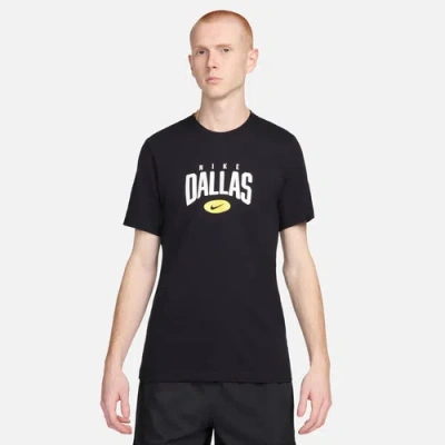 Nike Mens  Nsw Short Sleeve City T-shirt Dallas In Black