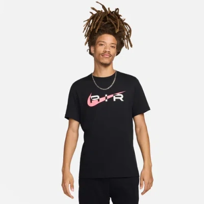 Nike Mens  Nsw Sw Air Graphic T-shirt In Black/pink Foam