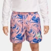 Nike Mens  Nsw Woven Flow Break Shorts In Bleached Coral/pink