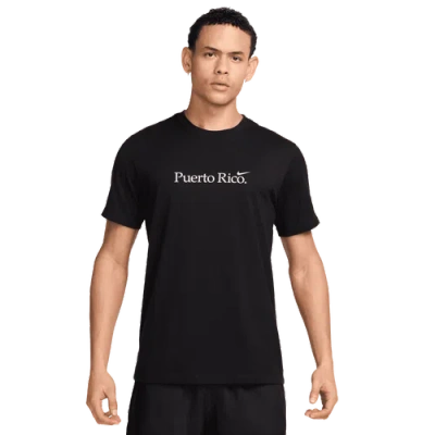 Nike Mens  Pr Short Sleeve Crew T-shirt In Black/white