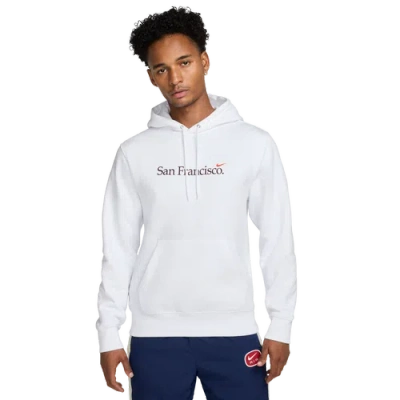 Nike Mens  La Template Club Bb Pullover Hoodie In White/cosmic Clay