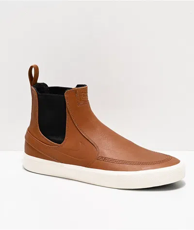 Pre-owned Nike Mens  Sb Zoom Stefan Janoski Slip Mid Rm (light Tan/pale Ivory)