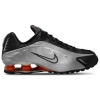 Nike Shox R4 Trainers In Metallic Silver/metallic Silver/picante Red