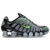 Nike Shox Mesh Panel Sneakers In Wolf Gray/black/lime Blast