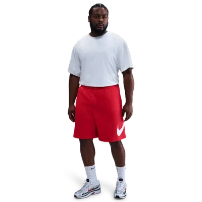 NIKE MENS NIKE SOLO SWOOSH MESH SHORTS