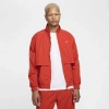 Nike Men's  Sportswear Solo Swoosh Woven Track Jacket In Dragon Red/white