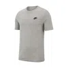 Nike Mens  Sportswear Club T-shirt_dk Grey Heather/black In Gray