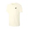 Nike Mens  Sportswear Club T Shirt_sail/black In White