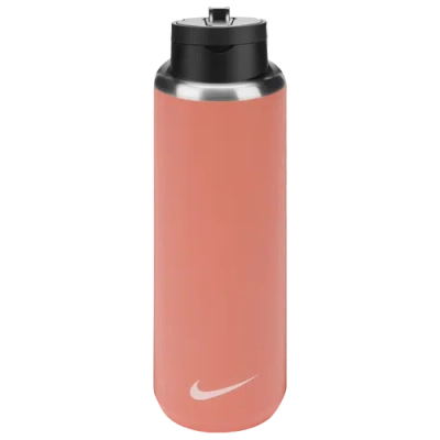 Nike Mens  Ss Recharge Straw Bottle 32 oz In Magic Ember/black/white