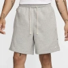 Nike Men's Standard Issue 8" Dri-fit Fleece Basketball Shorts In Dk Grey Heather/pale Ivory