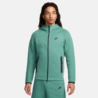 Nike Mens  Tech Fleece Full-zip Hoodie In Black/green