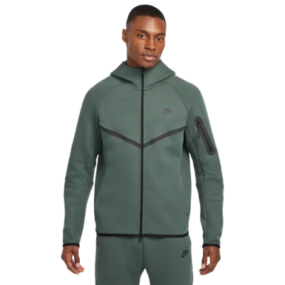 Nike Mens  Tech Fleece Full-zip Windrunner Hoodie In Olive/black