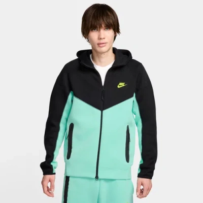 Nike Mens  Tech Fleece Full-zip Wr Hoodie In Emerald Rise/black