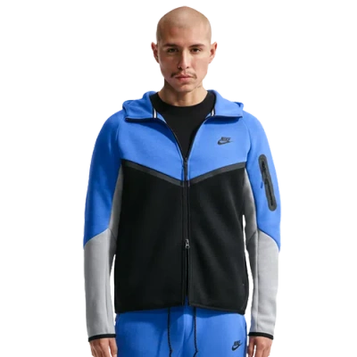 Nike Mens  Tech Fleece Full-zip Windrunner Hoodie In Blue