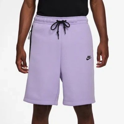 Nike Mens  Tech Fleece Shorts In Black/hydrangeas
