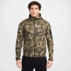 Nike Mens  Tech Fleece Windrunner Full-zip Jacket In Black/neutral Olive