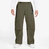 Nike Dri-fit Tech Wide Leg Woven Pants In Green