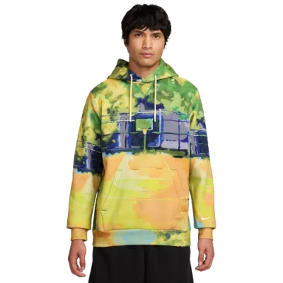 Nike Mens  Tf Si Brushed Pullover Hoodie In Yellow