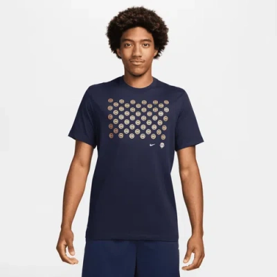 Nike Mens  Usa Olympics 24 Team Short Sleeve T-shirt In Navy/navy
