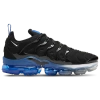 Nike Vapormax Plus Low-top Sneakers In Black/metallic Silver/game Royal