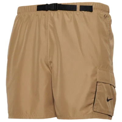 Nike Mens  Voyage Volley Blt 5" Shorts In Sand
