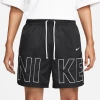Nike Mens  Woven Monogram Flow Shorts In Black/white
