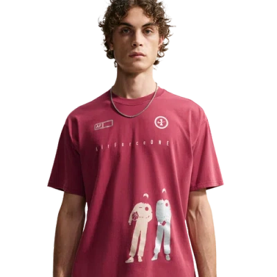 Nike Mens Nsw Loose Af1 Dna Tee In Red