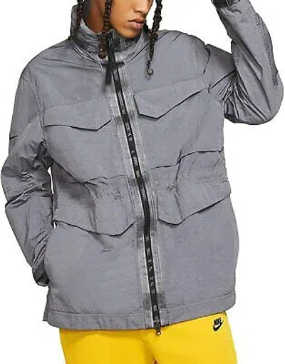 Pre-owned Nike Mens Nsw Tech Pack Jackets Dye In Gray