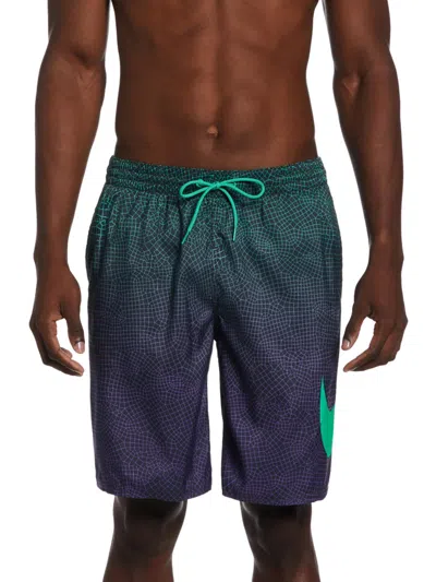 Nike Mens Partially Lined Polyester Swim Trunks In Multi