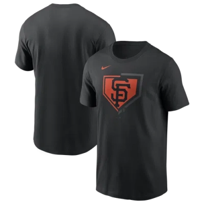 Nike Mens San Francisco Giants San Francisco Giants Icon T-shirt In Black