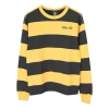 Nike Mens Sb Skateboard Striped Skate Sports Crew-neck Golden In Yellow