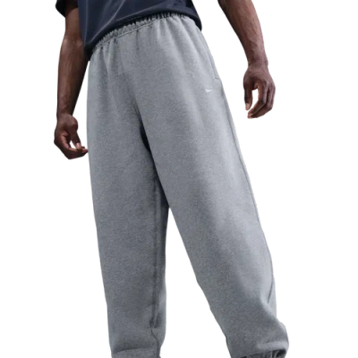 Nike Mens Solo Swoosh Bb Cf Pant In Light Smoke Grey/white/dark Grey Heather