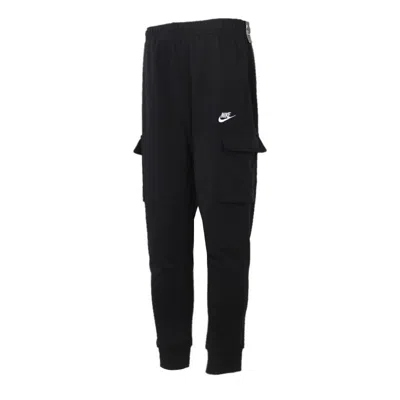 Nike Mens Sportswear Club French Terry Casual Overall Ankle Banded Pants Black