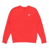 Nike Mens Sportswear Club French Terry Sports Red