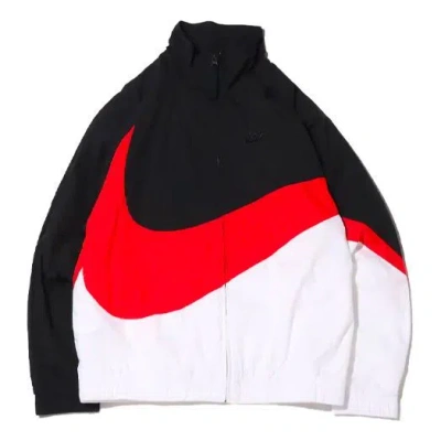 Nike Mens Sportswear Multicolor Large Logo Tat Stand Collar Jacket Black